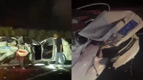 盐洛高速连环车祸